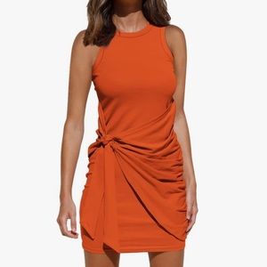 Medium Lillusory Orange Bodycon Dress